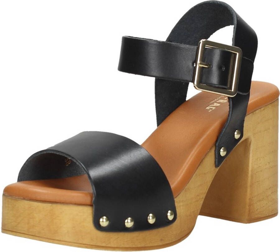 MW RED-RAG Zwarte sandalen met hak | 79720