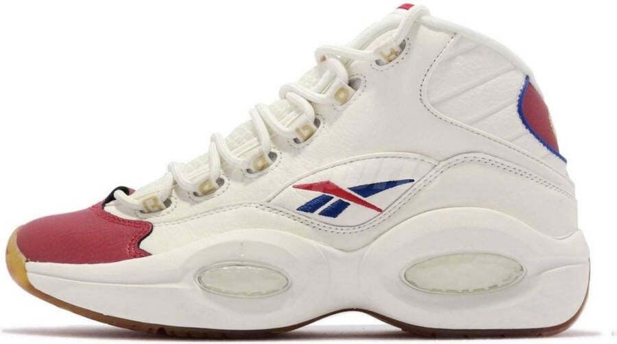 Reebok Question Mid Heren Basketbalschoenen Sneakers Leer Wit GZ7099