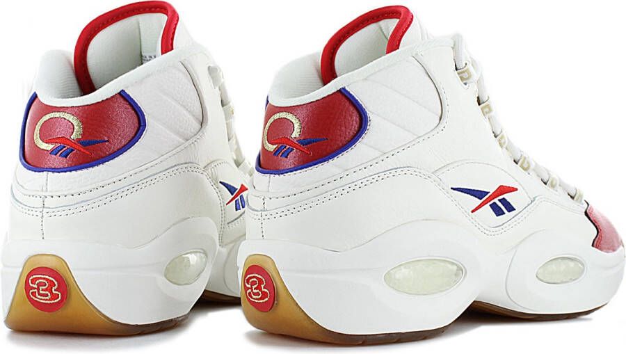 Reebok Question Mid Heren Basketbalschoenen Sneakers Leer Wit GZ7099