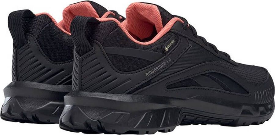 Reebok Ridgerider 6 Goretex Trailrunningschoenen Dames Core Black Twisted Coral Tech Metallic