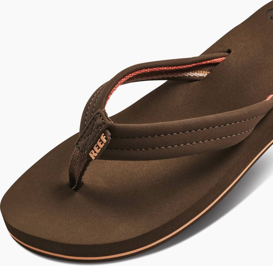 Reef Cushion Breeze Teenslippers donkerbruin