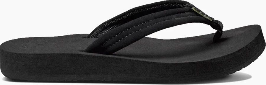 Reef Cushion Breezeblack Black Dames Slippers Zwart