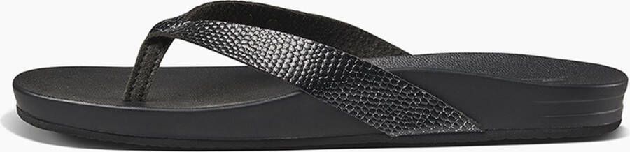 Reef Cushion Court Teenslippers Dames Zwart