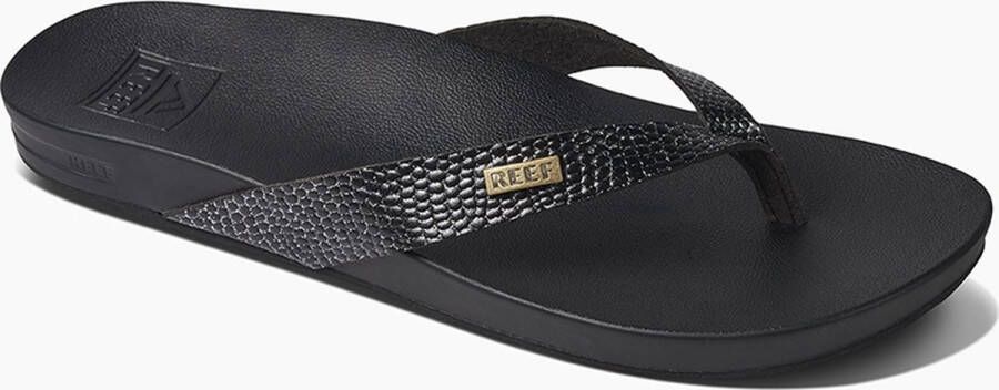 Reef Cushion Court Teenslippers Dames Zwart