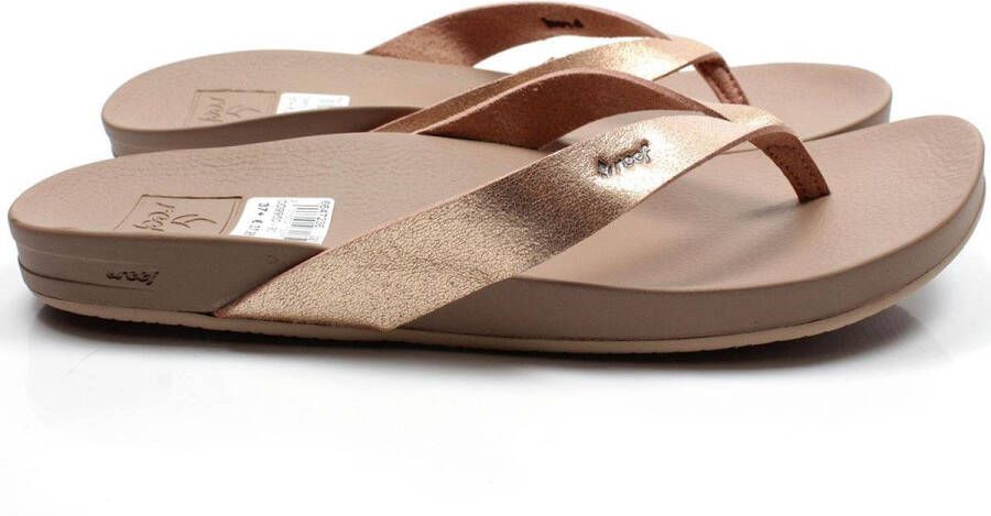 Reef Cushion Courtrose Gold Dames Slippers Roségoud