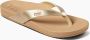 Reef Cushion Courttan Champagne Dames Slippers Bruin Goud - Thumbnail 5