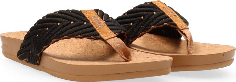 Reef Cushion Strand Dames Slippers Zwart Bruin