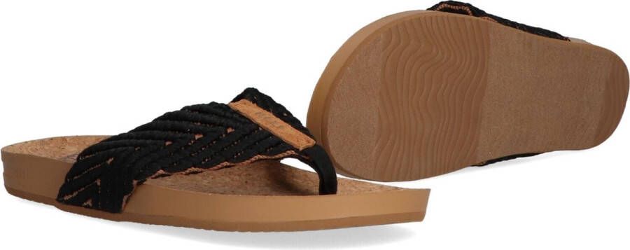 Reef Cushion Strand Dames Slippers Zwart Bruin