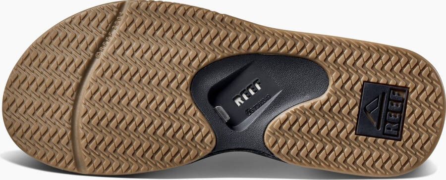 Reef Fanning Baja Heren Slippers Black Sliver - Foto 14