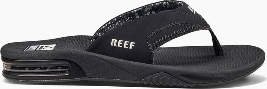 Reef Fanning Dames Slippers Zwart