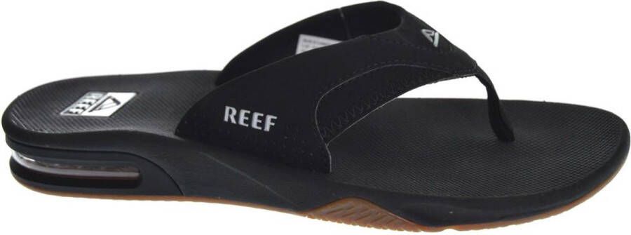 Reef Fanning Heren Slippers Black Silver