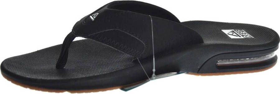 Reef Fanning Heren Slippers Black Silver