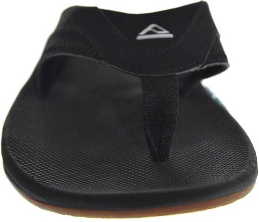 Reef Fanning Heren Slippers Black Silver