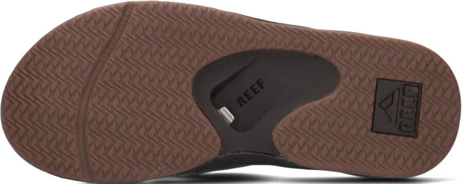 Reef Fanning Leather Lux Espresso Heren Slippers CI8085 - Foto 5