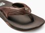 Reef Fanning Leather Lux Espresso Heren Slippers CI8085 - Thumbnail 7