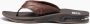 Reef Fanning Leather Lux Espresso Heren Slippers CI8085 - Thumbnail 9