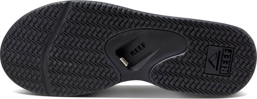Reef Fanningall Black Heren Slippers Zwart