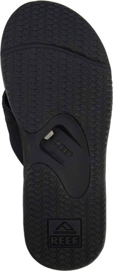 Reef Fanningall Black Heren Slippers Zwart