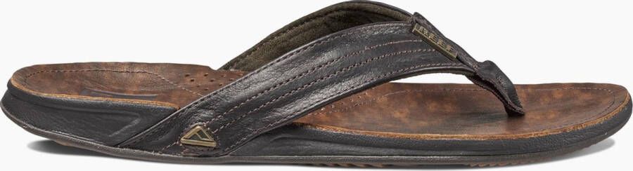 Reef J-Bay Iiidark Brown Dark Brown Heren Slippers Donkerbruin