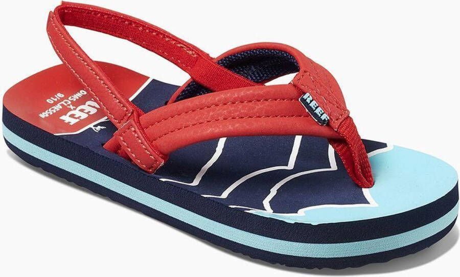 Reef Jonas Claesson Lil Ahi Mountain Wave Jongens Slippers Blauw