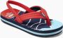 Reef Jonas Claesson Lil Ahi Mountain Wave Jongens Slippers Blauw - Thumbnail 4