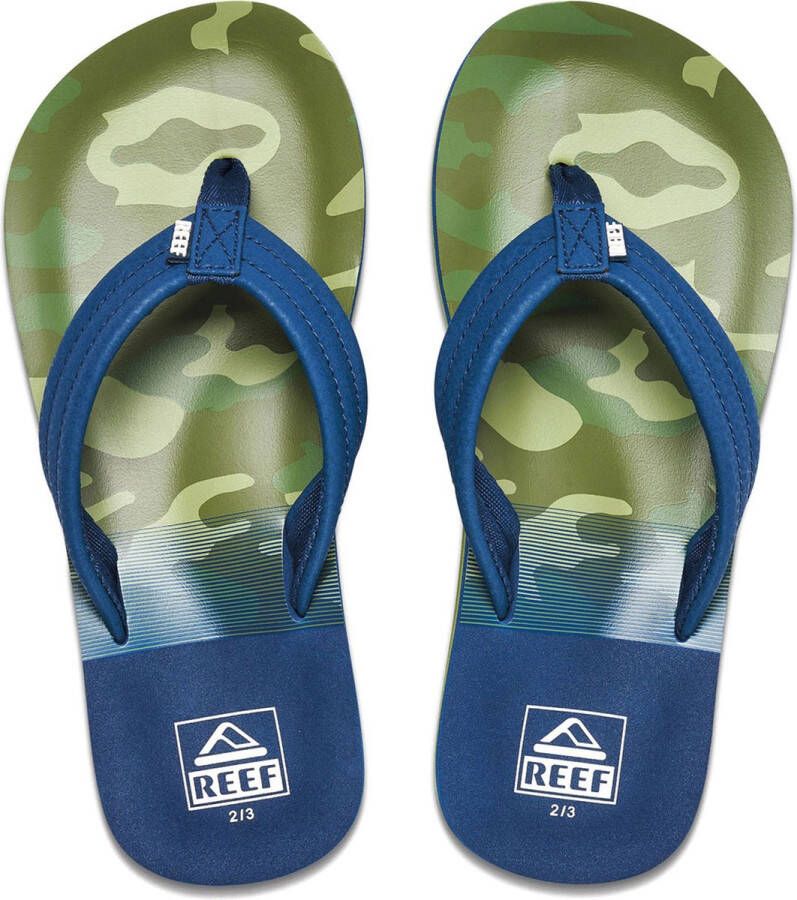 Reef Kids Ahi Jongens Slippers Donkerblauw