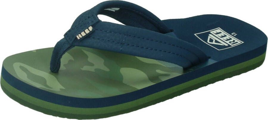 Reef Kids Ahi Jongens Slippers Donkerblauw