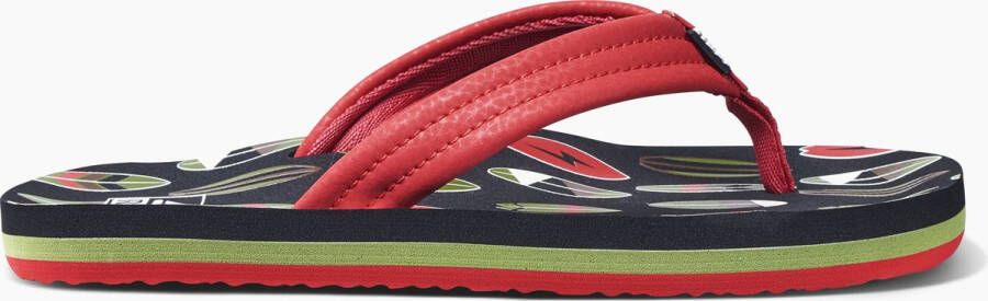 Reef Kids Ahi Jongens Slippers Rood