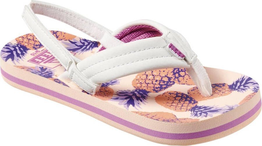 Reef Kids Ahi Meisjes Slippers Coral Pineapples