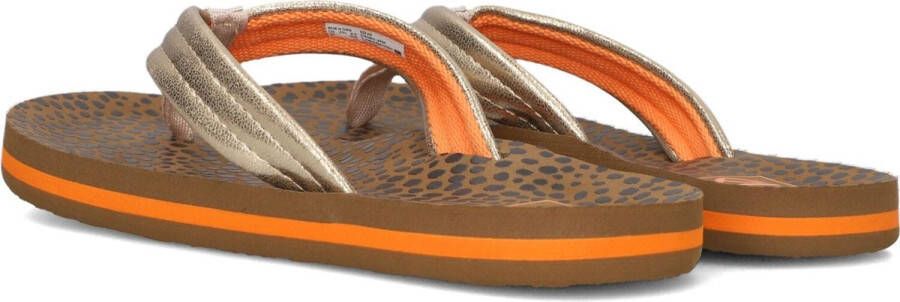 Reef Kids Ahi Wild Meisjes Slippers Bruin Panterprint