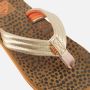 Reef Kids Ahi Wild teenslippers bruin goud Meisjes EVA 36 - Thumbnail 9