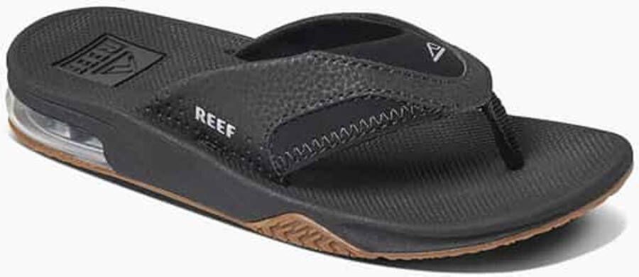 Reef Kids Fanning Jongens Slippers Zwart - Foto 3