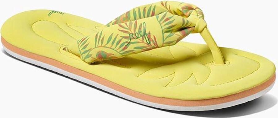 Reef Kids Pool Float Meisjes Slippers Yellow Palm - Foto 4