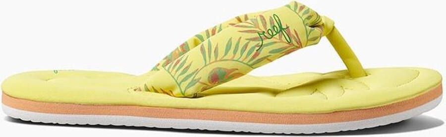 Reef Kids Pool Float Meisjes Slippers Yellow Palm - Foto 6