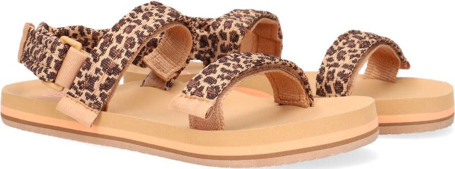 Reef Lil Ahi Convertible Leopard Meisjes Slippers Bruin Panterprint