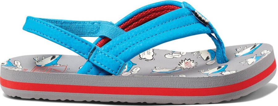 Reef Little Ahi teenslippers met hielbandje blauw grijs EVA 21-22 - Foto 5