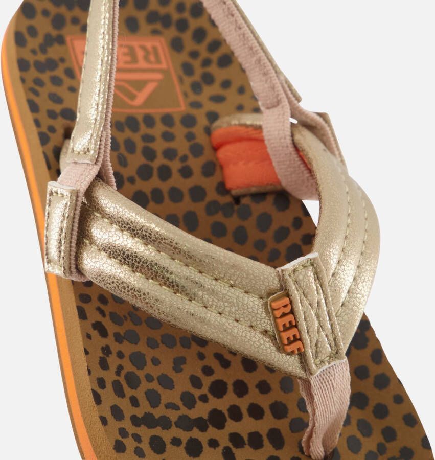 Reef Little Ahiwild Meisjes Slippers Bruin Goud