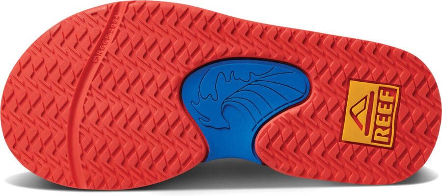 Reef Little Fanning Jongens Slippers Red Yellow