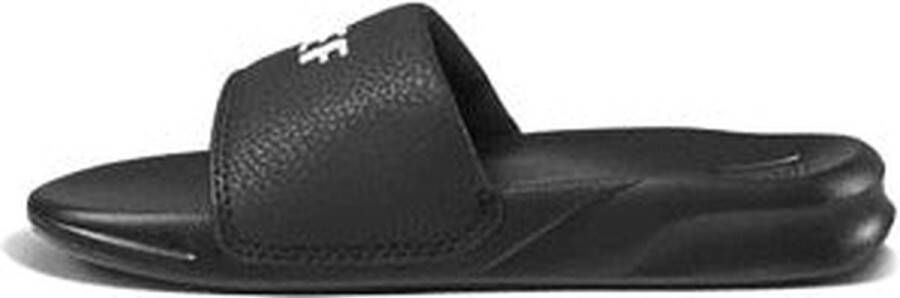 Reef One SlideBlack White Heren Slippers Zwart Wit