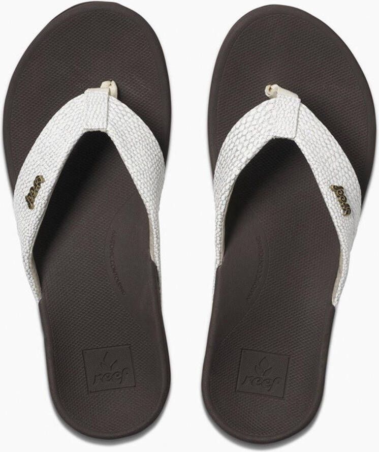 Reef Ortho-Spring Dames Slippers Brown White - Foto 6