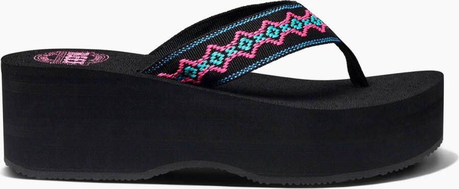 Reef Sandy Hi Dames Slippers Zwart