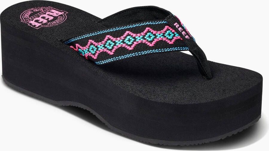 Reef Sandy Hi Dames Slippers Zwart