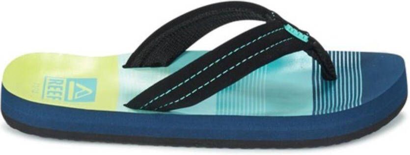 Reef Little Ahi teenslippers met hielbandje zwart aqua Blauw Jongens EVA 25-26 - Foto 14