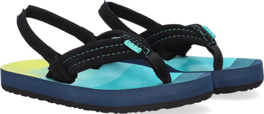 Reef Little Ahi teenslippers met hielbandje zwart aqua Blauw Jongens EVA 25-26 - Foto 4