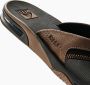 Reef Fanning Zwart Bruin Heren Slippers CI8102 - Thumbnail 8