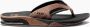 Reef Fanning Zwart Bruin Heren Slippers CI8102 - Thumbnail 9