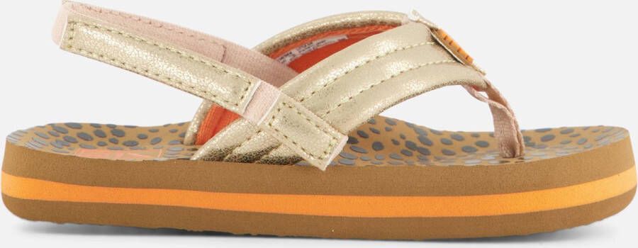 Reef Kids Ahi Wild teenslippers met hielbandje bruin goud Meisjes EVA 28 - Foto 12
