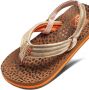 Reef Kids Ahi Wild teenslippers met hielbandje bruin goud Meisjes EVA 28 - Thumbnail 14