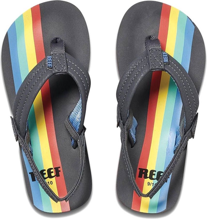 Reef Slippers Unisex donker grijs rood geel licht blauw blauw - Foto 2