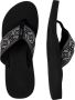 Reef Spring Woven Black White Dames Slippers Zwart Wit - Thumbnail 4